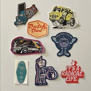 Dutch Bros Stickers Vans Dad Life Bundle of 8